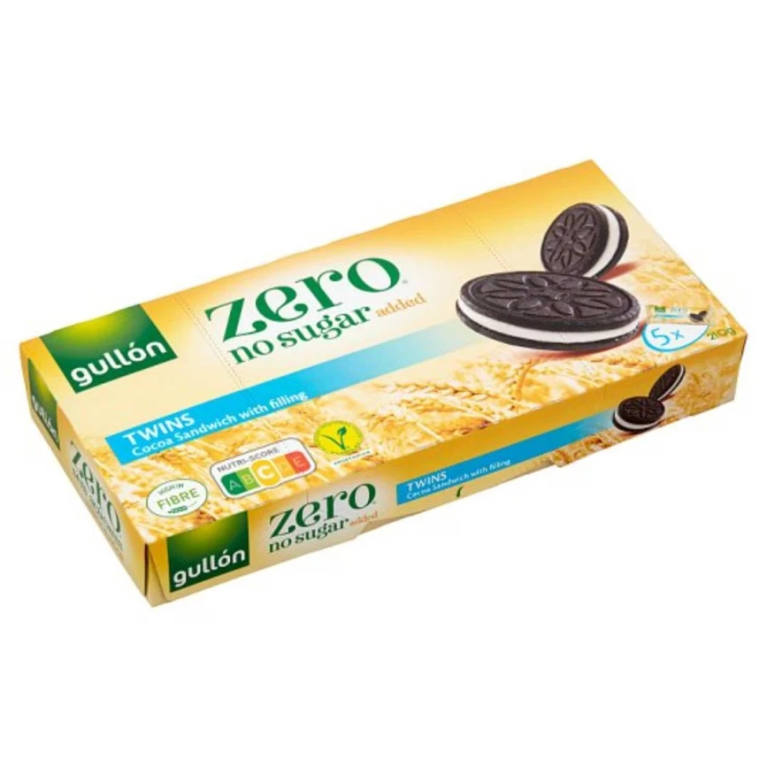 Gullon Zero Twins Cocoa Sandwich Cookies, 210g