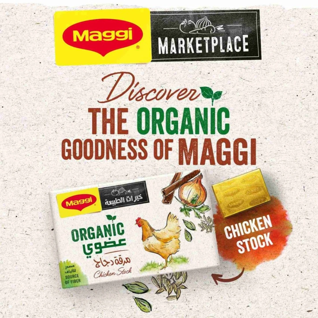 Nestle Maggi Organic Chicken Stock 80g