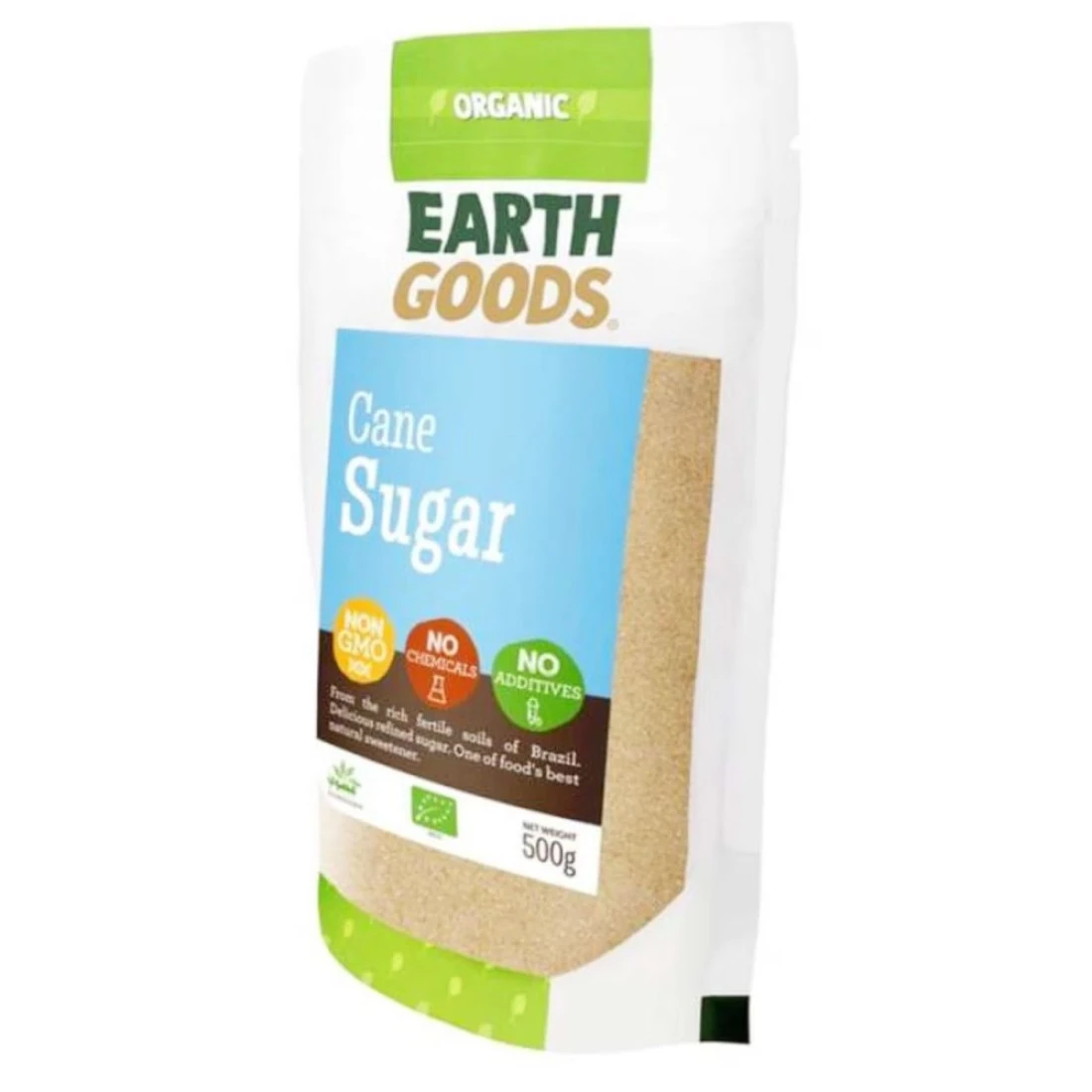 Earth Goods Organic Cane Sugar, 500g