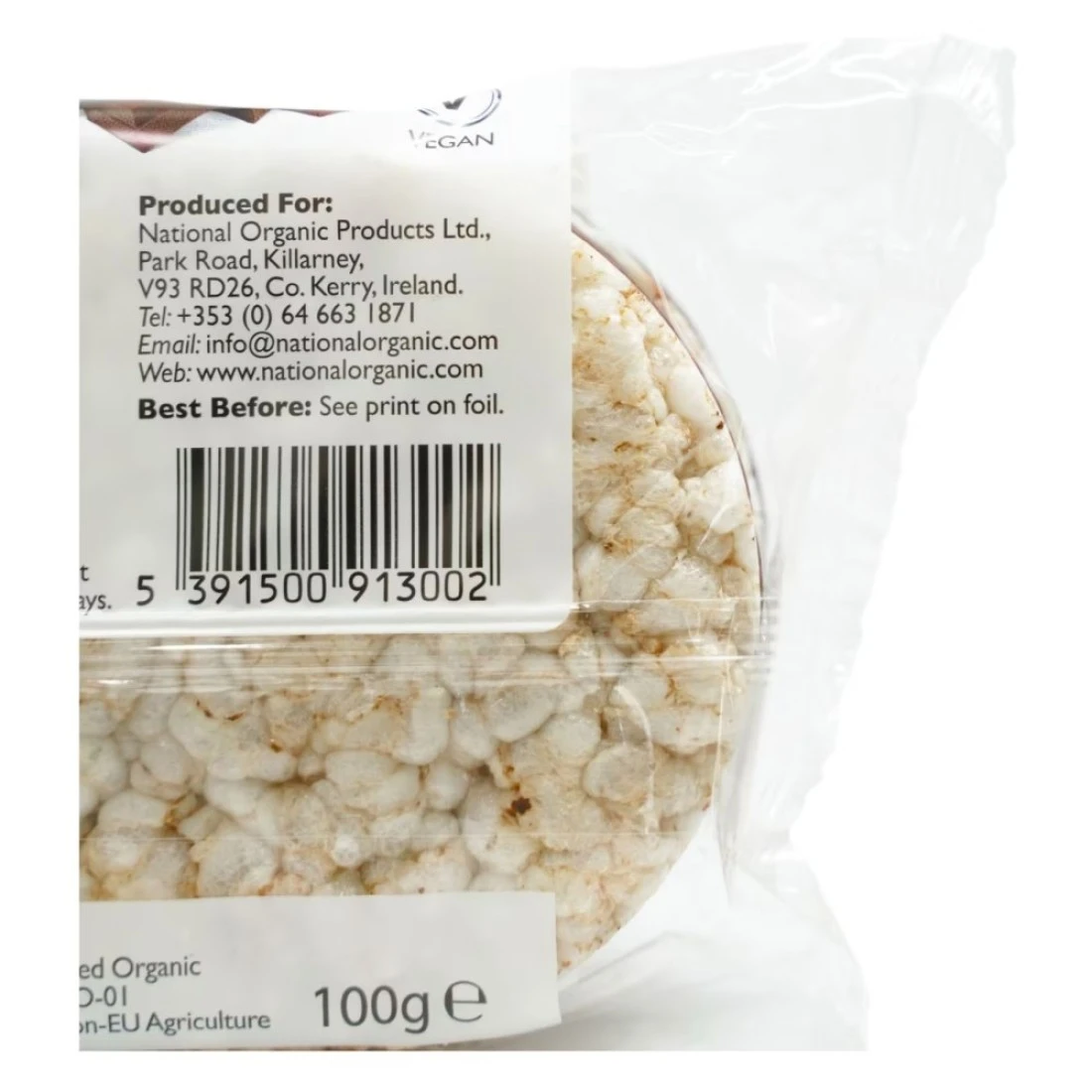 Bunalun Organic Dark Chocolate Rice Cakes 100g