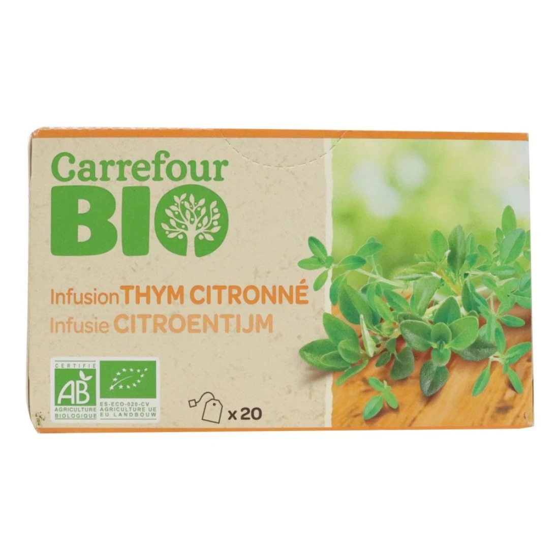 Carrefour Bio Infusion Thyme Lemon 30g