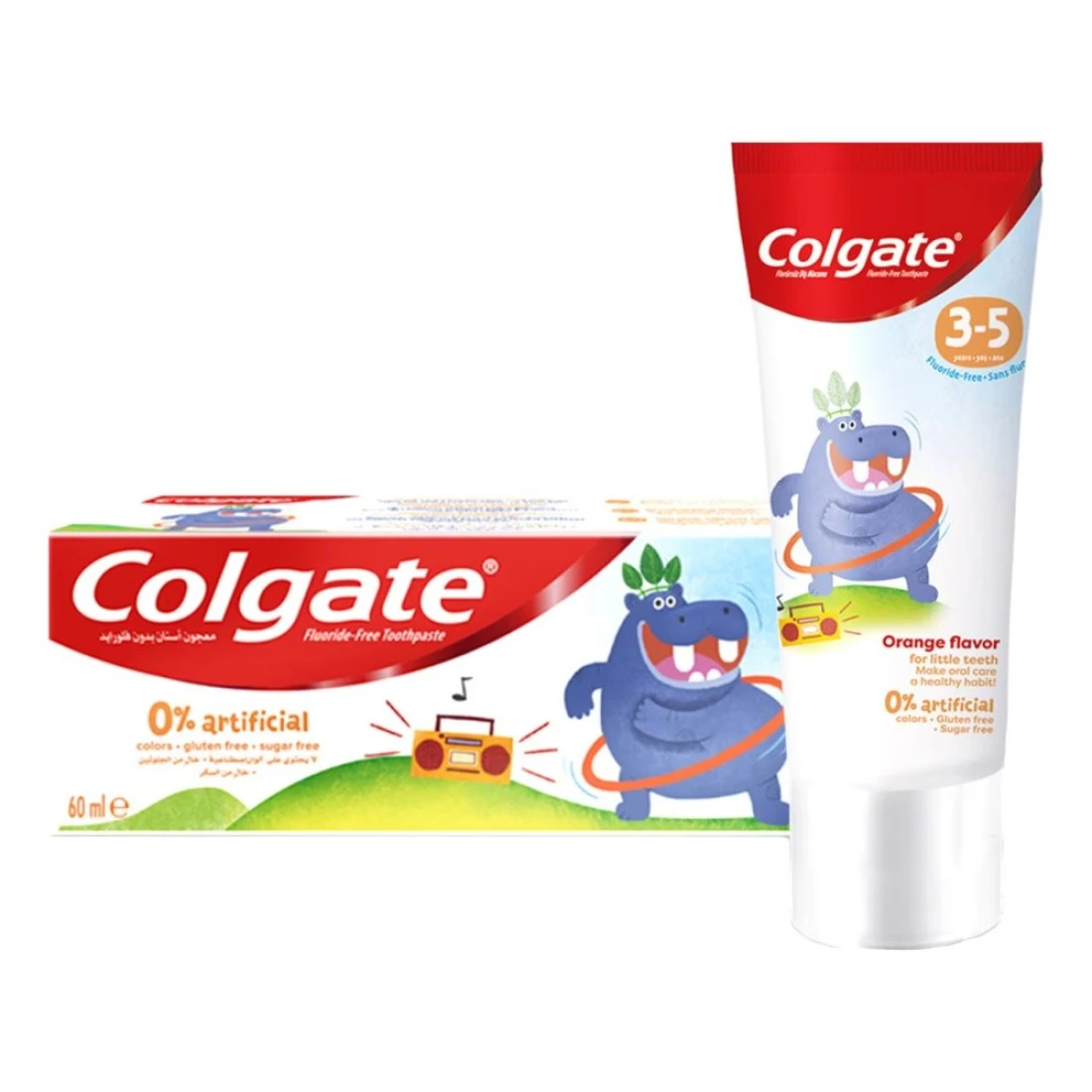 Colgate Kids Fluoride Free Artificial Free Toothpaste 3-5 Years 60ml