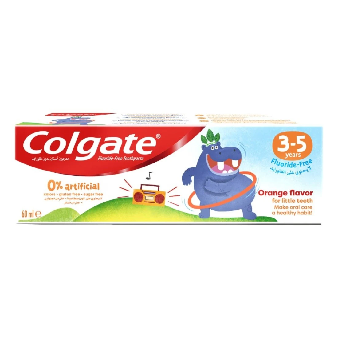 Colgate Kids Fluoride Free Artificial Free Toothpaste 3-5 Years 60ml