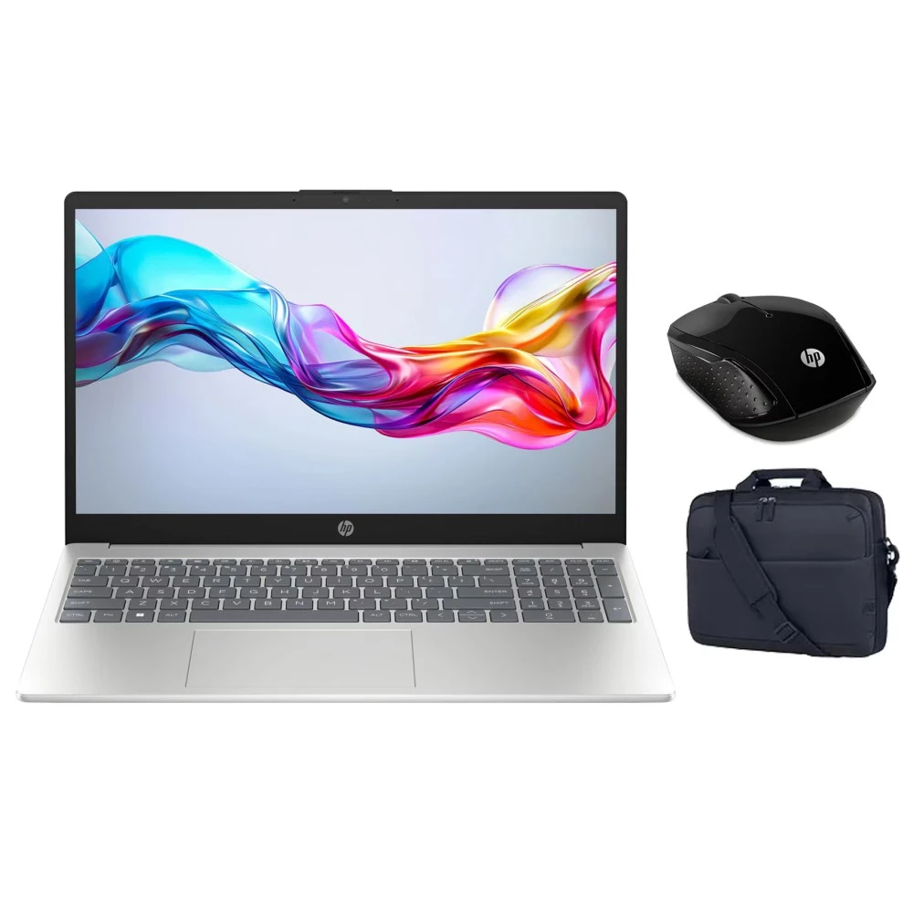 كمبيوتر محمول أتش بي 15-fd0159ne بشاشة مقاس 15.6 بوصة ومعالج كور i5 وذاكرة رام 16 جيغا ومحرك أقراص SSD سعة 512 جيغا وبطاقة رسوميات إنتل ايريس Xe - فضي طبيعي