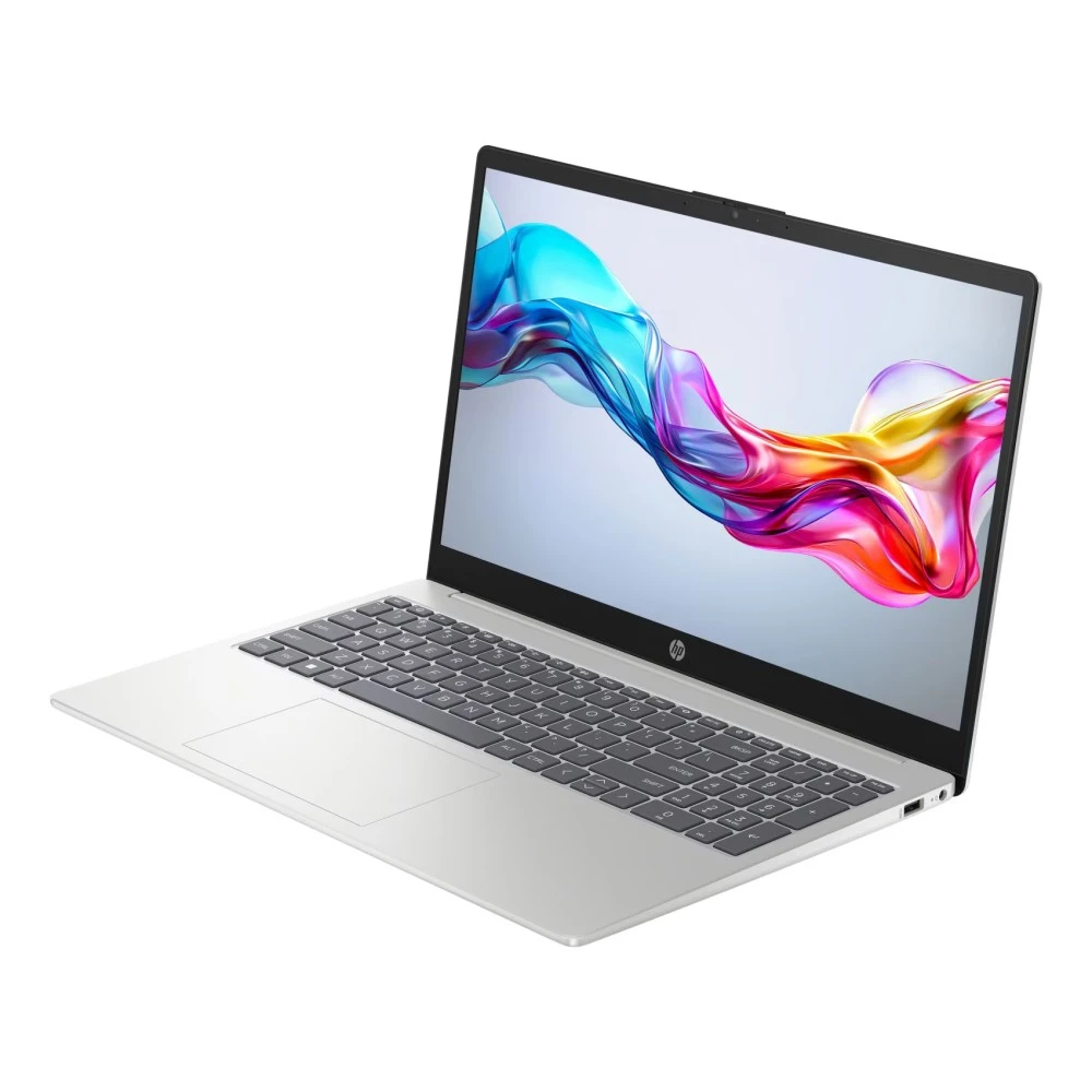 كمبيوتر محمول أتش بي 15-fd0159ne بشاشة مقاس 15.6 بوصة ومعالج كور i5 وذاكرة رام 16 جيغا ومحرك أقراص SSD سعة 512 جيغا وبطاقة رسوميات إنتل ايريس Xe - فضي طبيعي