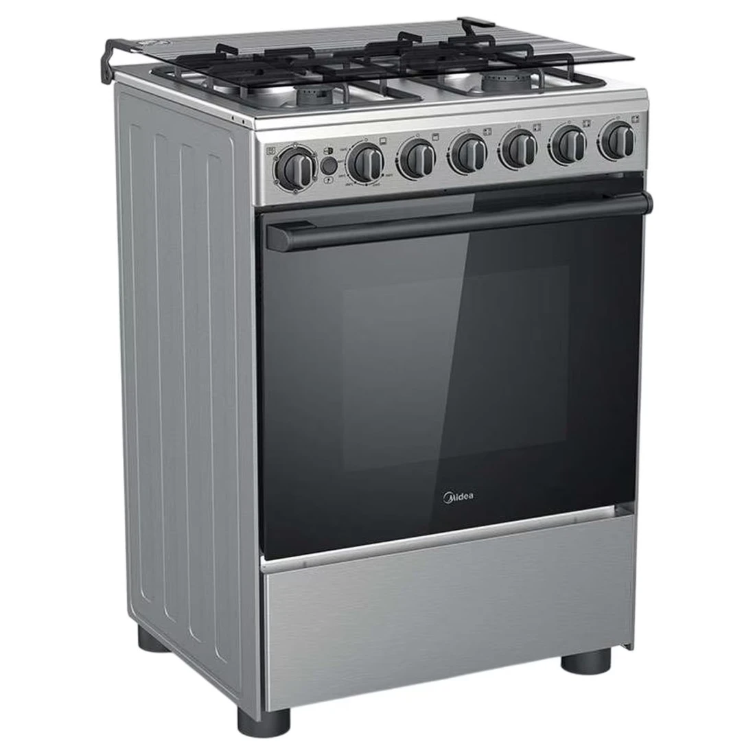 ميديا موقد غاز ​​4 شعلات EME6060-C - فولاذ مقاوم للصدأ 60×60 سم