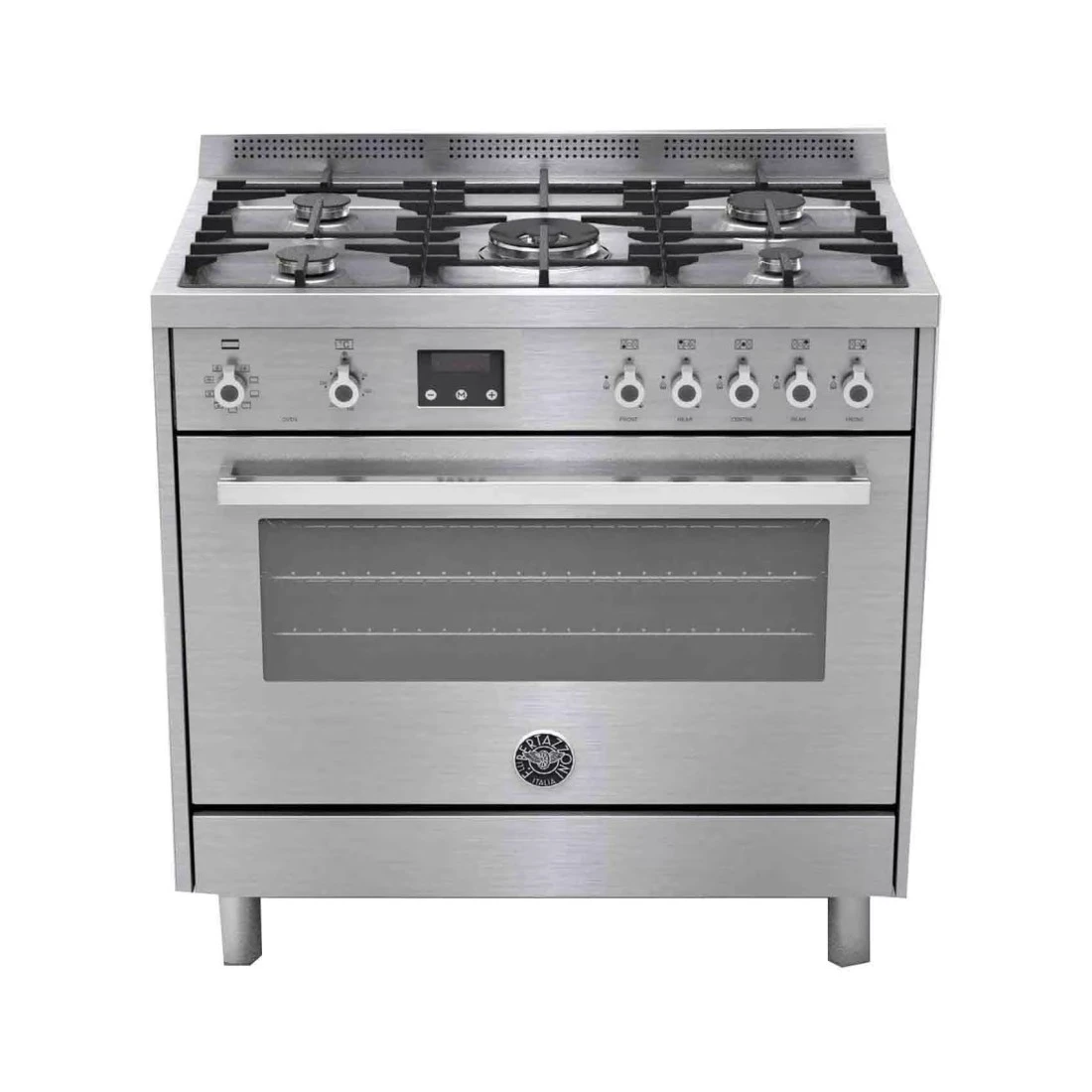 بيرتازوني فرن كهربائي وغاز متعدد الوظائف فضي PRO905MFELXE