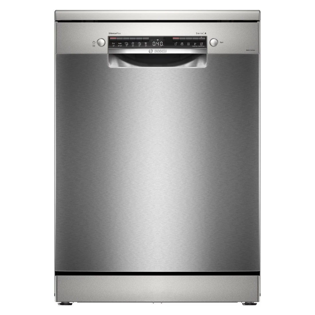 بوش غسالة الأطباق المستقلة من سلسلة 4 SMS4ECI26M من الفولاذ المصقول مقاس 60 سم و14 مكانًا