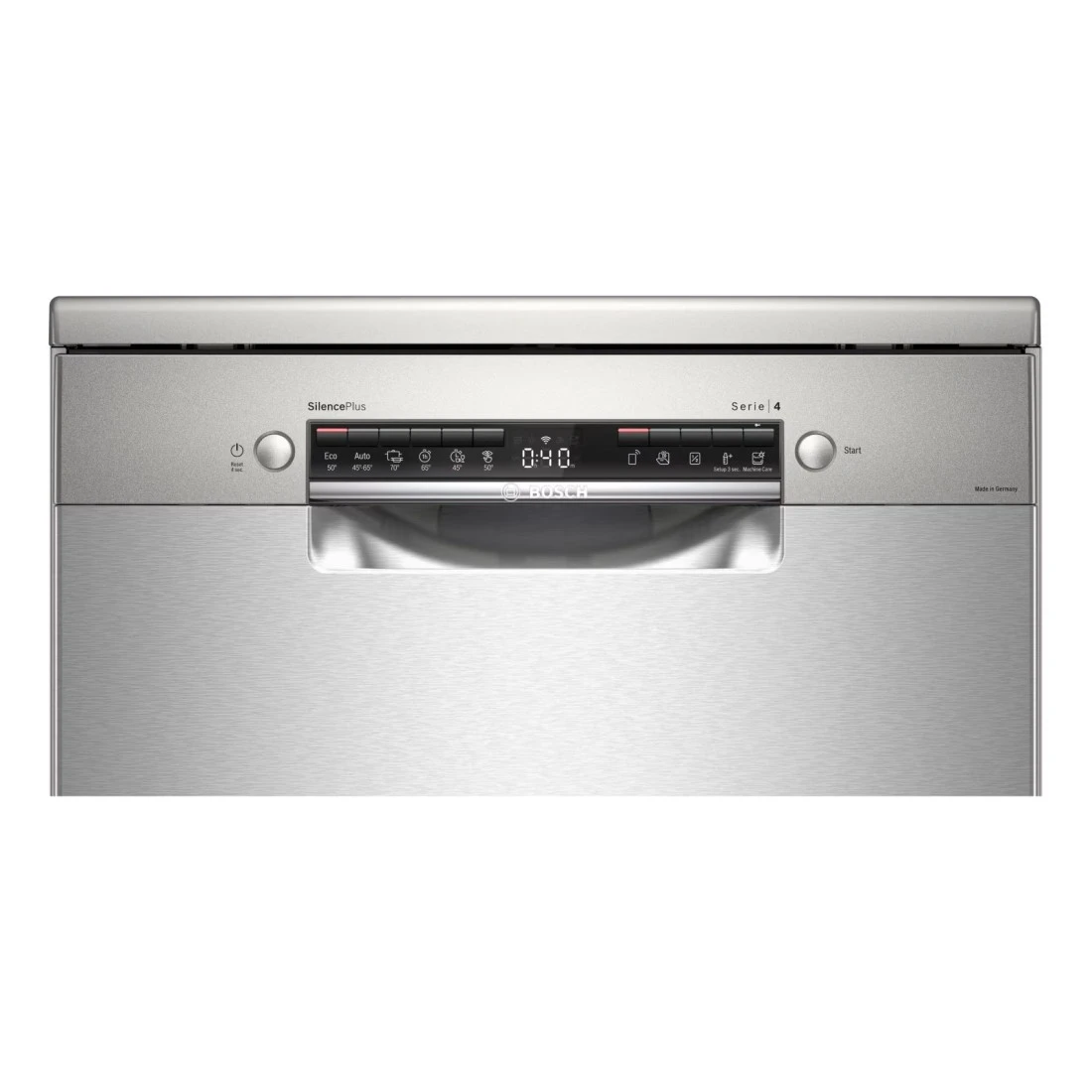 بوش غسالة الأطباق المستقلة من سلسلة 4 SMS4ECI26M من الفولاذ المصقول مقاس 60 سم و14 مكانًا