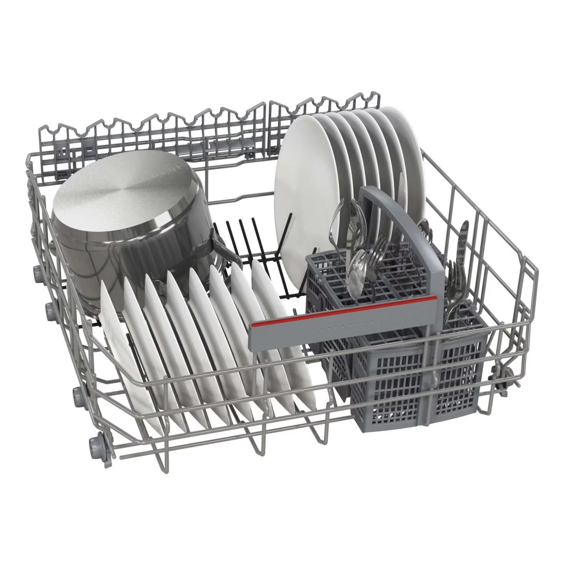 بوش غسالة الأطباق المستقلة من سلسلة 4 SMS4ECI26M من الفولاذ المصقول مقاس 60 سم و14 مكانًا