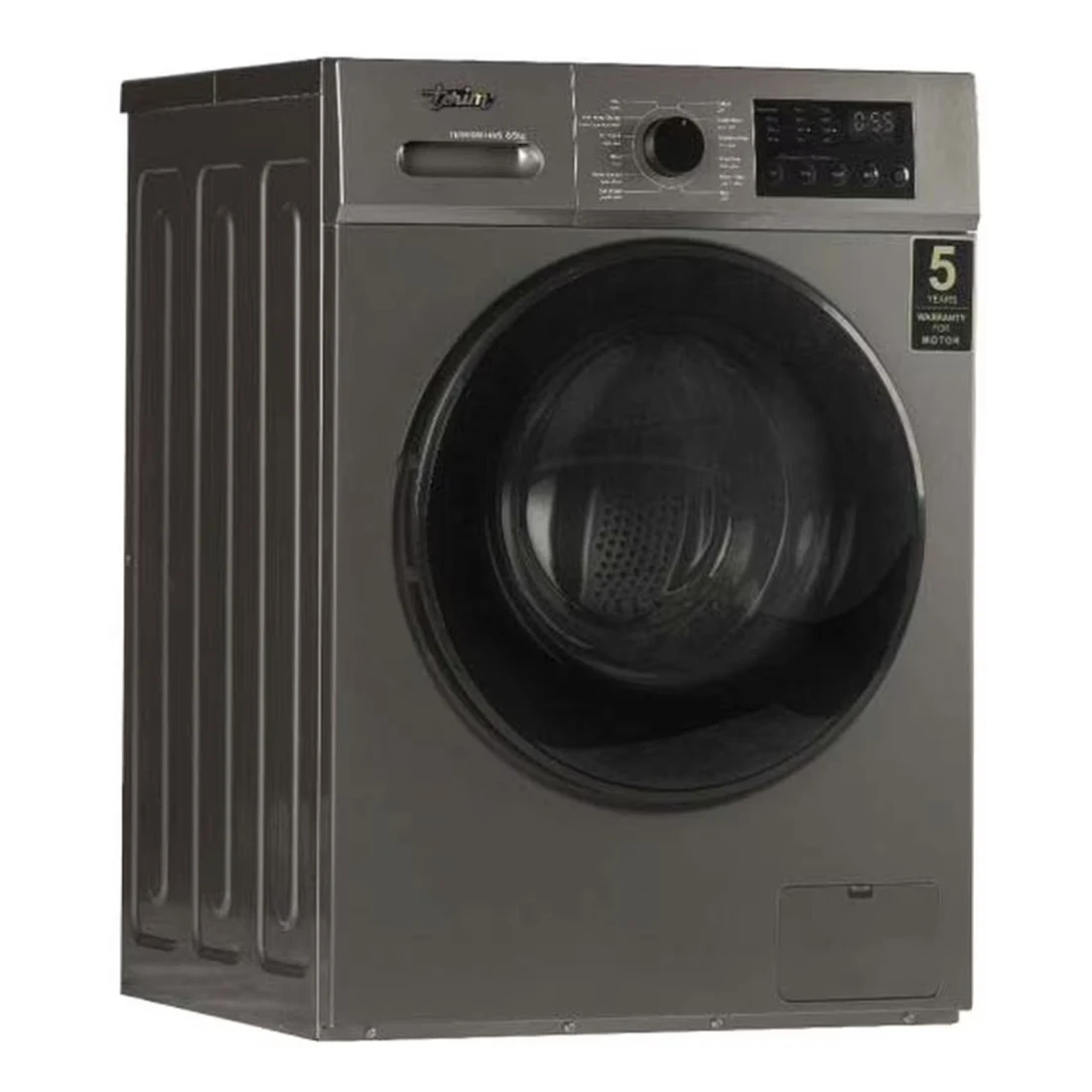 تيريم غسالة ملابس بتحميل أمامي سعة 8 كغ مع مجفف بسعة 5 كغ ، موديل TERWD8514MS - فضي