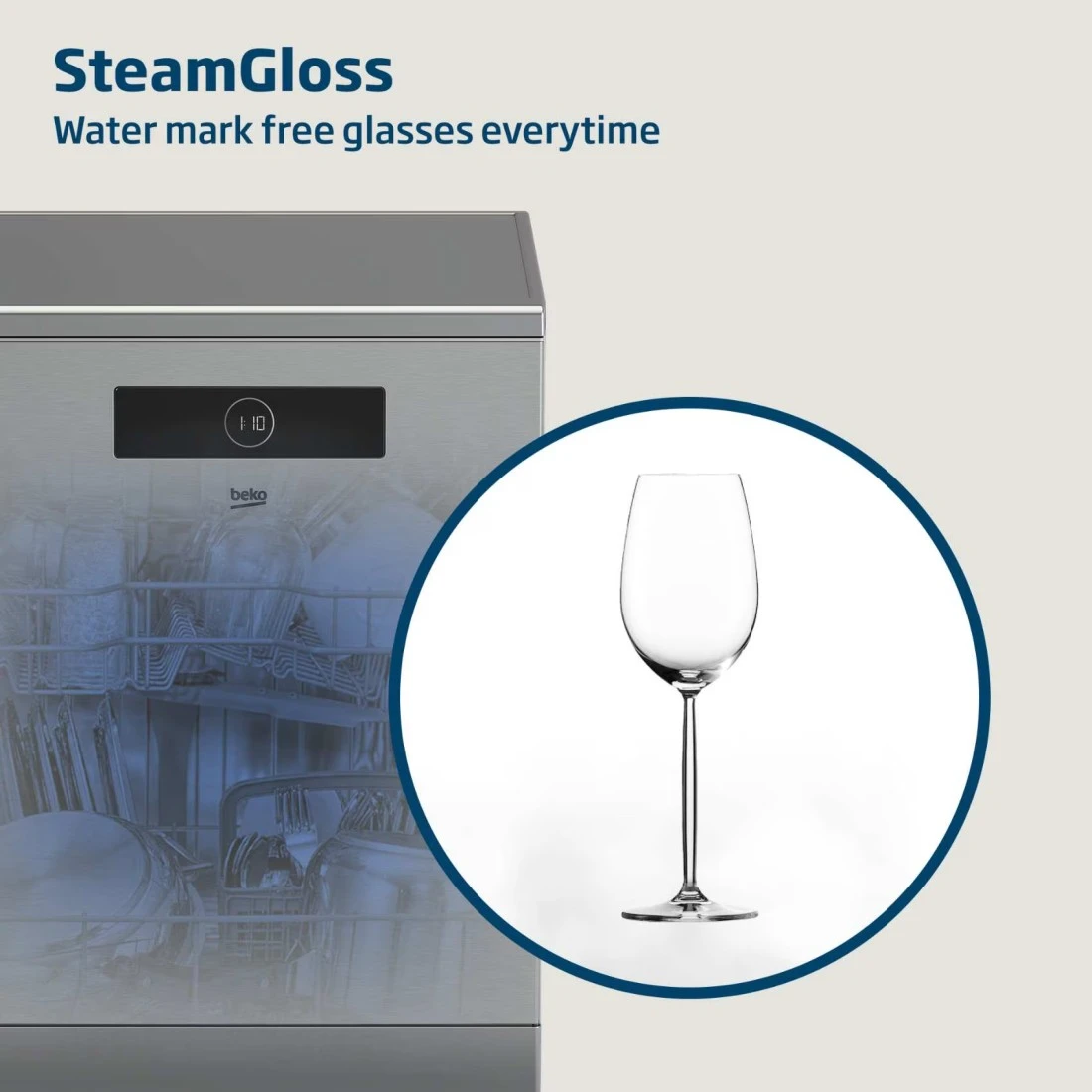 Beko Freestanding Dishwasher 15 Place Settings, 8 Programs,3 Racks,A++ Energy Rating,10 yrs warranty on Prosmart inverter motor,BDEN38523XQ(Stainless)