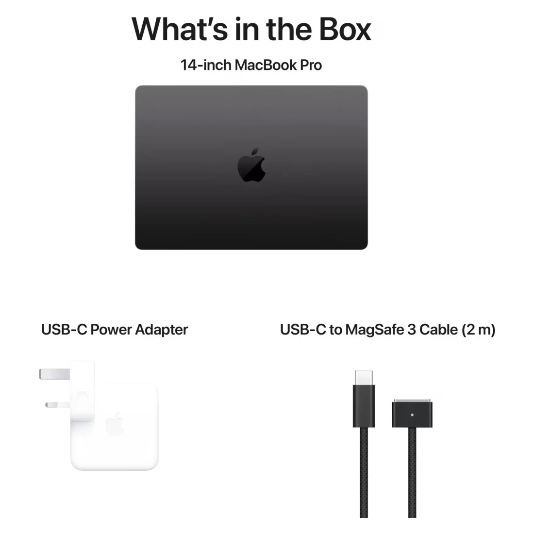 ابل ماك بوك برو 14 انش، 18 جيجابايت رام، 512 جيجابايت اس اس دي، اسود (شريحة ابل ام 3 برو، وحدة معالجة مركزية 11 نواة ووحدة معالجة رسومية 14 نواة، لوحة مفاتيح انجليزية/عربية، MRX33AB/A)