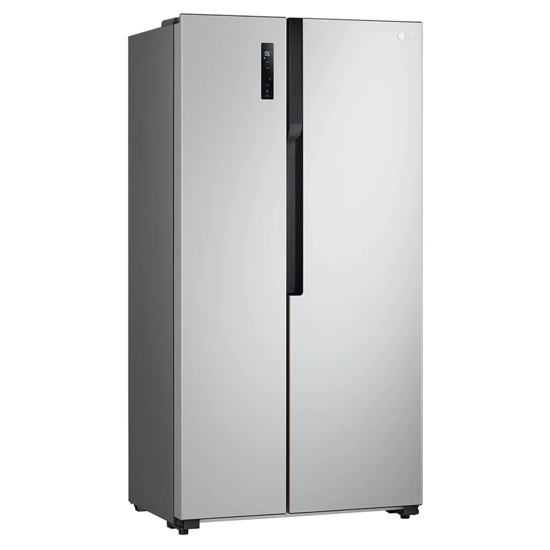 إل جي ثلاجة ببابين متجاورين GRFB587PQAM سعة 509 لتر -فضية-