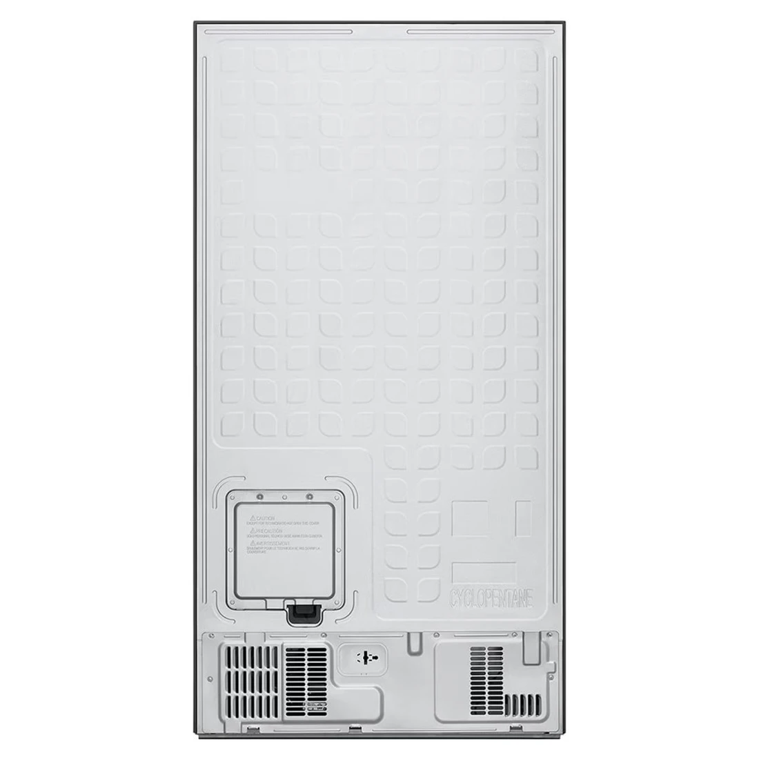 إل جي ثلاجة ببابين متجاورين GRFB587PQAM سعة 509 لتر -فضية-