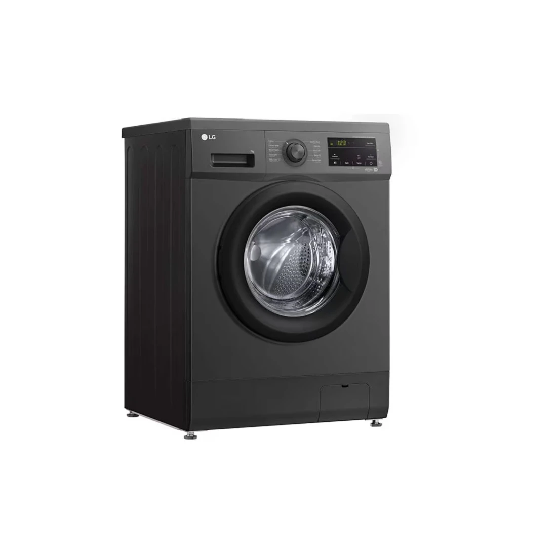 إل جي غسالة بتحميل أمامي 7 كغ F2J3HYL6J رمادي