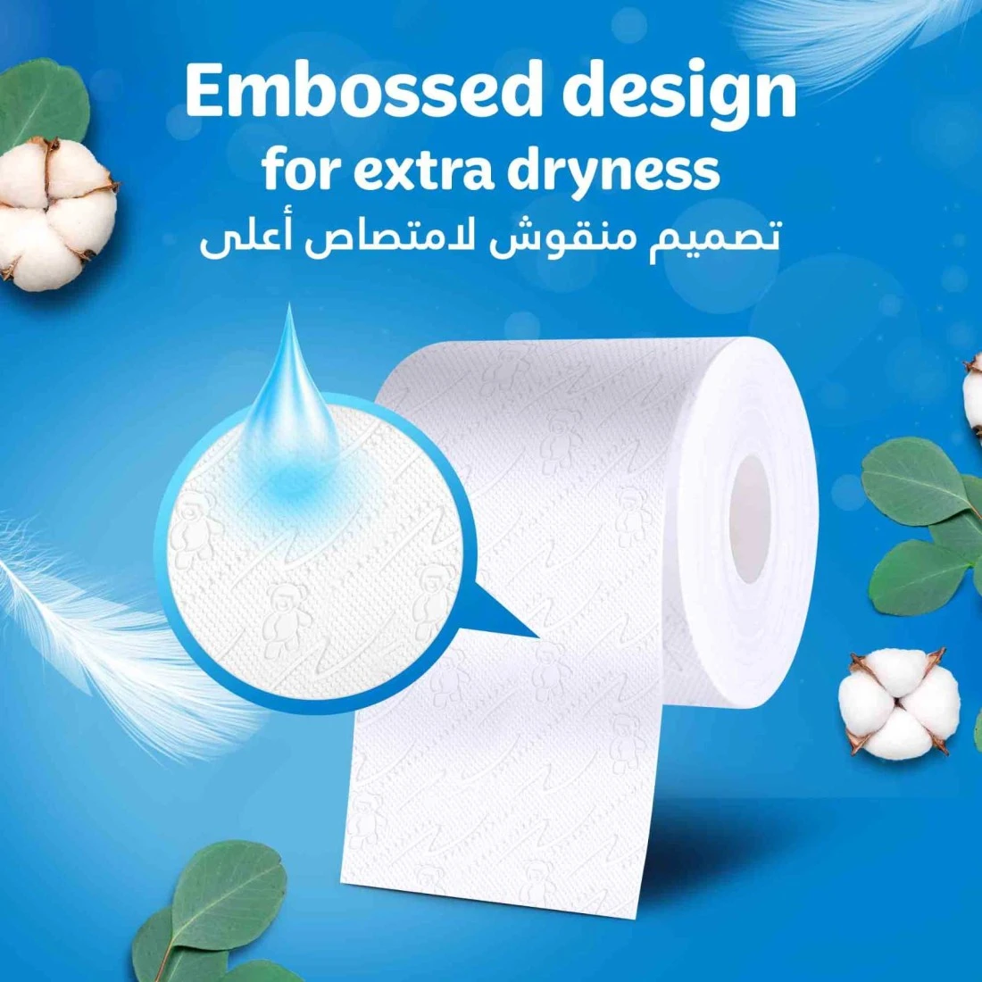 Kleenex Dry Soft Toilet Tissue Paper 2 Ply 12 Rolls x 200 Sheets Embossed Bathroom Tissue With A Touch Of Cotton
