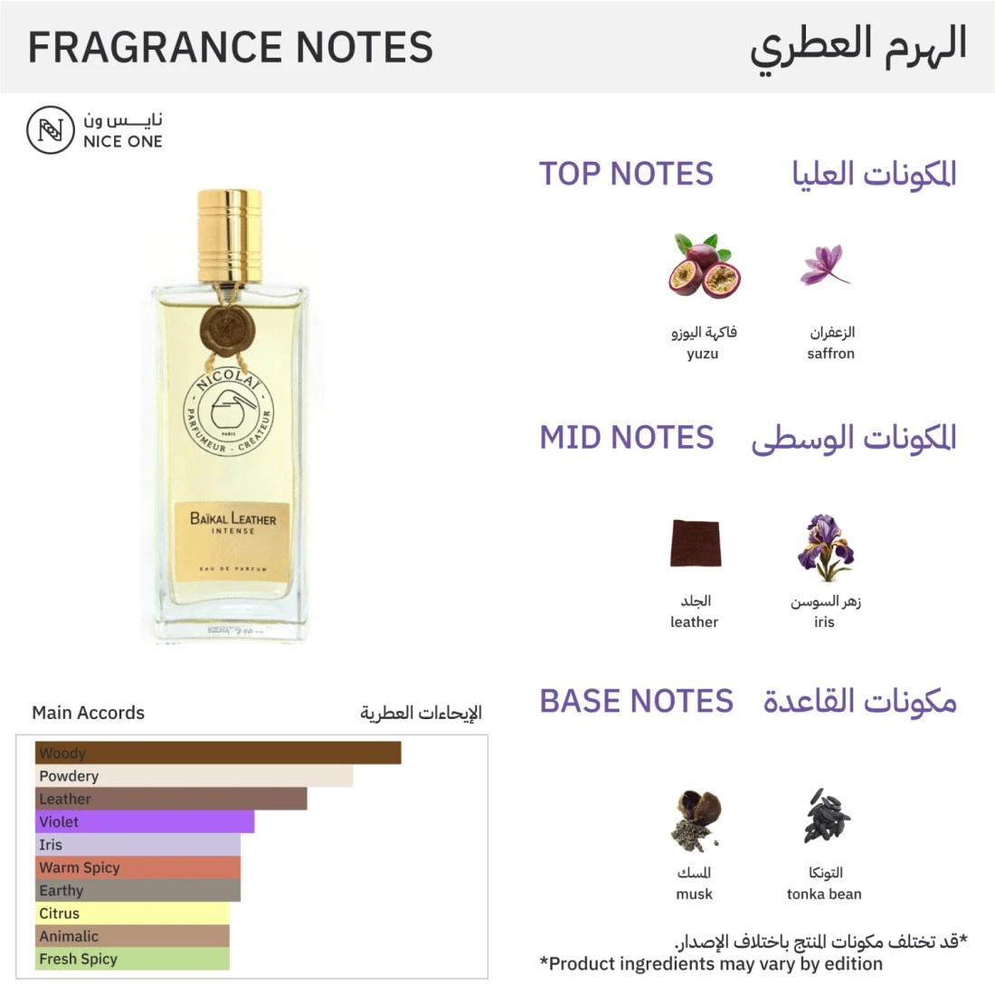 Nicolai Parfumeur Createur Baikal Leather Intense - Eau de Parfum