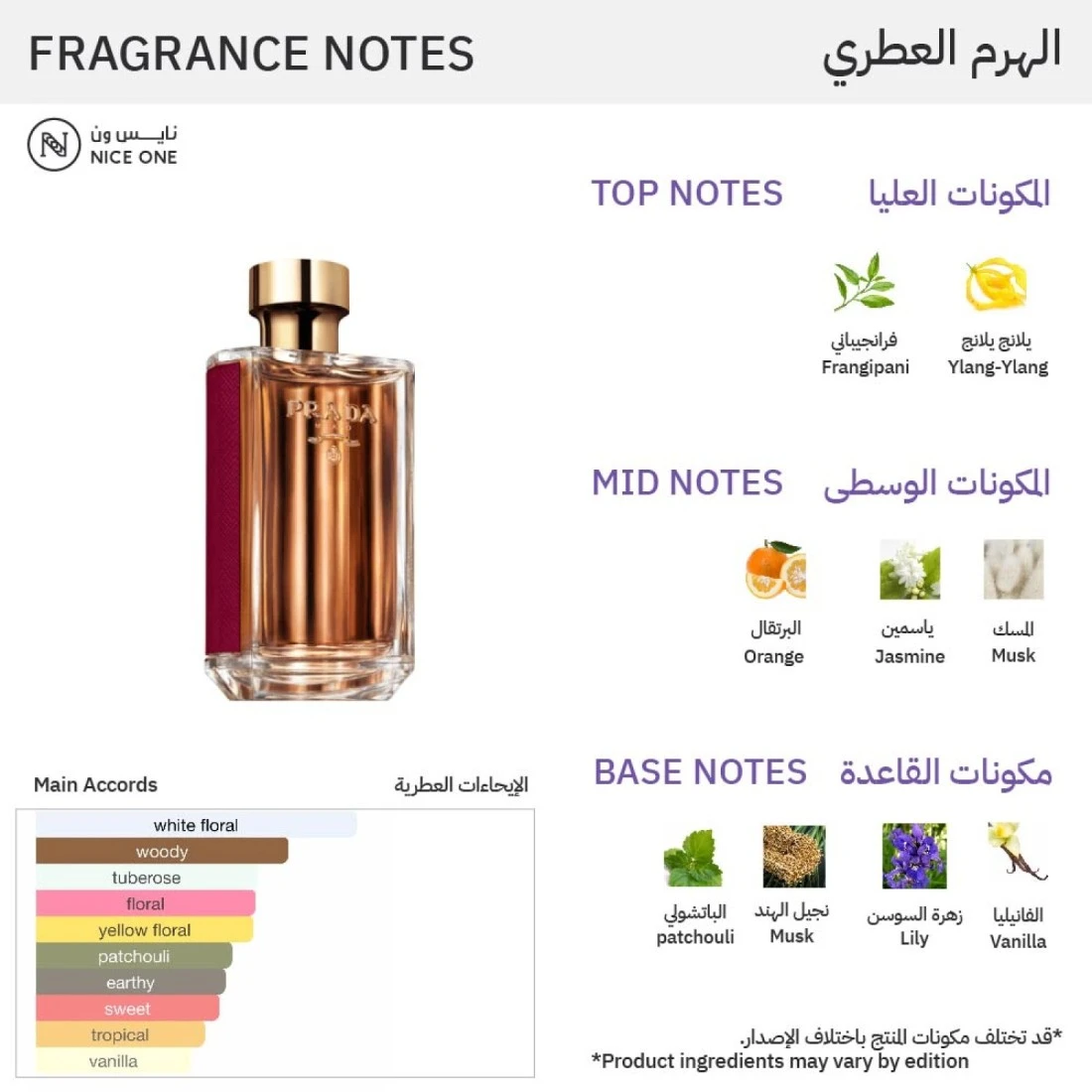 Prada La Femme Prada Intense Milano For Women - 100ml - Eau de Parfum
