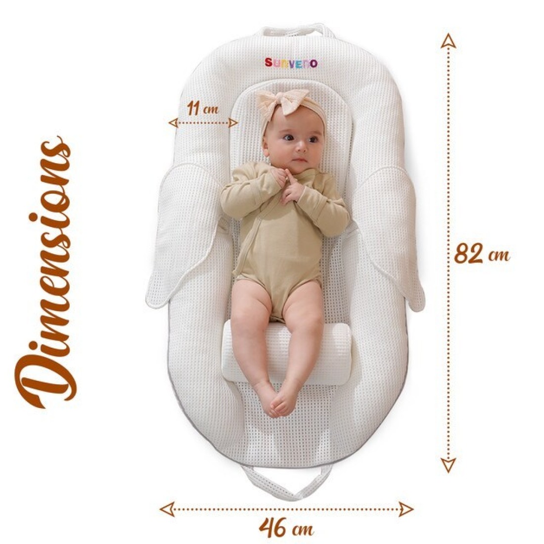 Sunveno - DuPont Baby Nest Wings - White