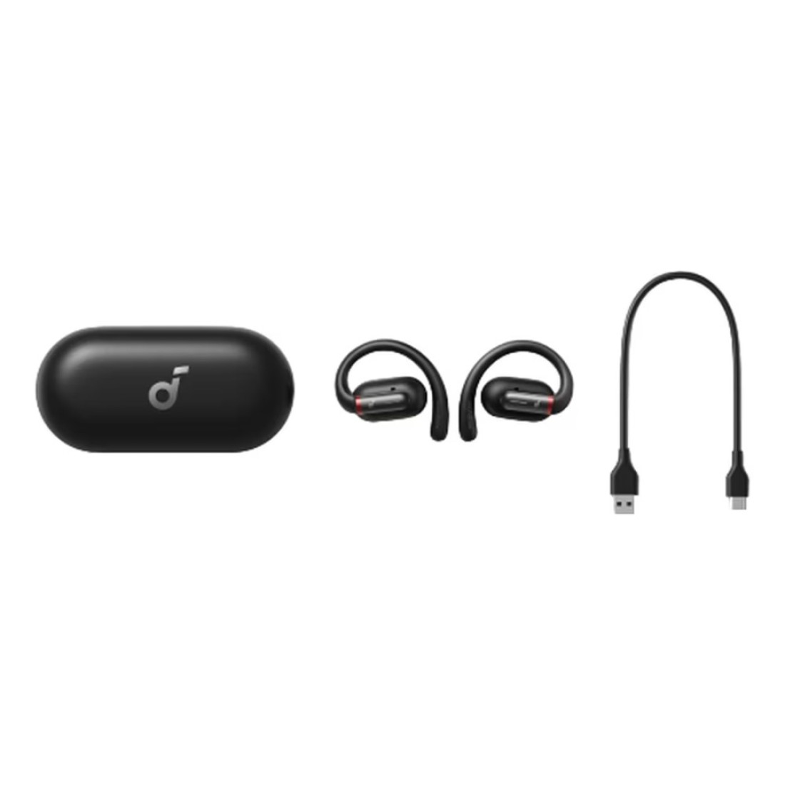 Anker Soundcore V30i Truly Wireless Bluetooth Open-Ear Earbuds With Charging Case Black