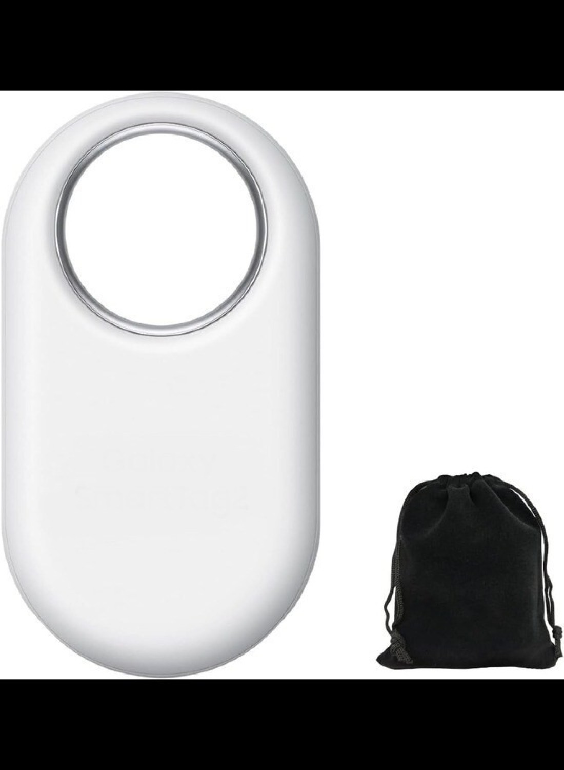 Radiotronics Smart Tag 2 (2023) Bluetooth + UWB, IP67 Water and Dust Resistant, Findable via App, 1.5 Year Battery Life -, Includes Carrying Pouch (White)