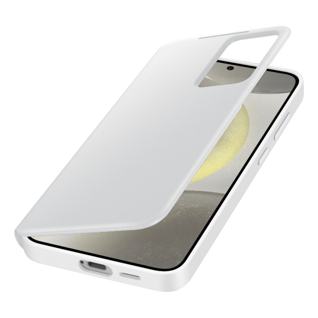 Samsung Smart View Wallet Case Cover for Galaxy S24+ White