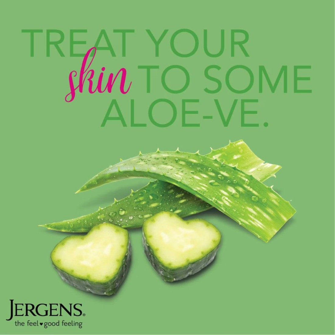 Jergens Soothing Aloe Refreshing Moisturizer Body Lotion 400ml