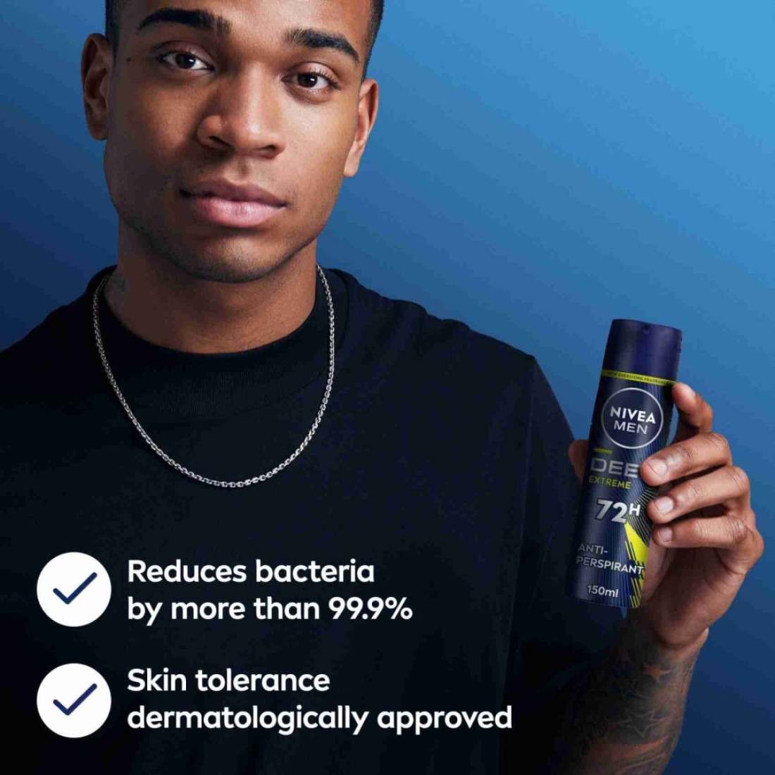 NIVEA MEN DEEP Extreme MaxxTech Antiperspirant for Men Spray 150ml