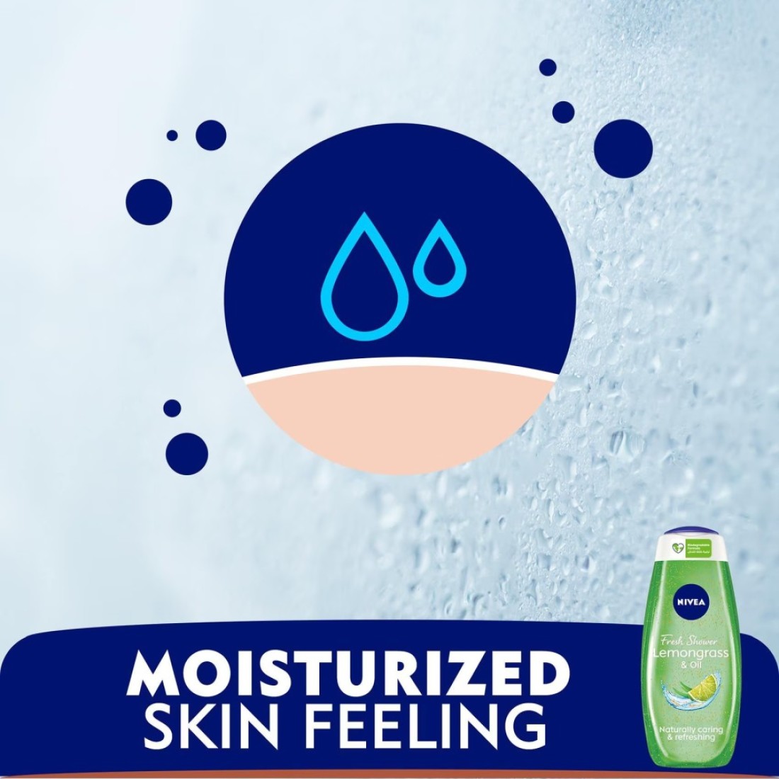 NIVEA Shower Gel Body Wash Lemongrass and Oil Caring Oil Pearls Lemongrass Scent 500ml