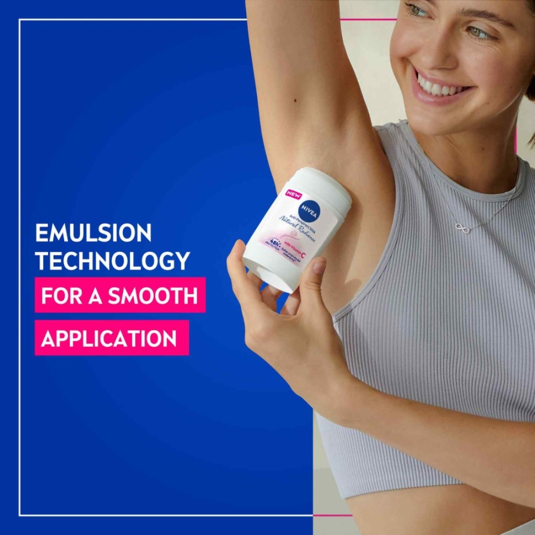 NIVEA Antiperspirant for Women Natural Radiance Stick 50ml Pack of 2