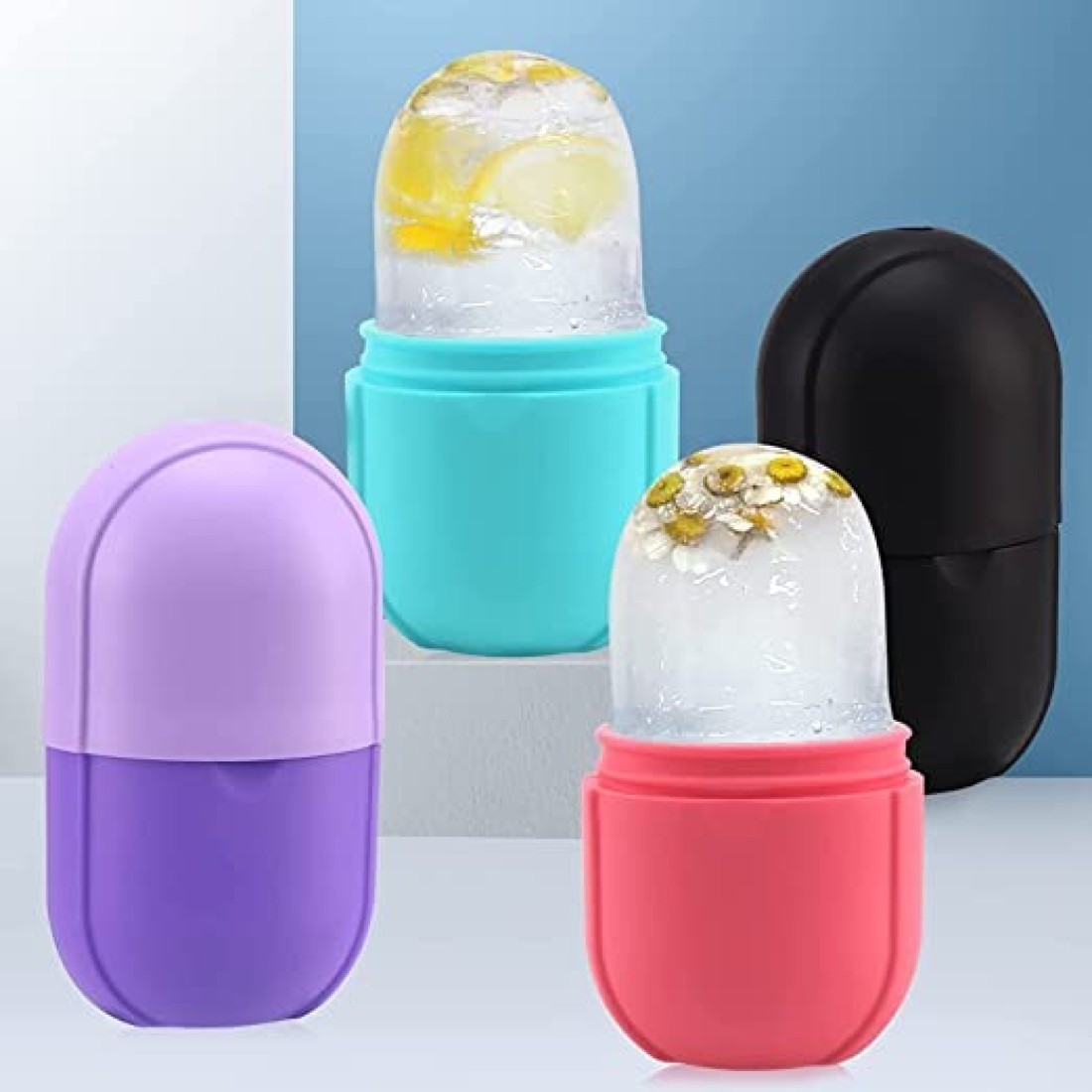 Ice Roller for Face and Body, Ice Mold for Facial Beauty, Tighten & Tone Skin & De-Puff Eye,Remove Fine Lines,Reusable Face and Eyes Massage, Ice Mold Tool for Face Beauty Gift for Women (mix colour)