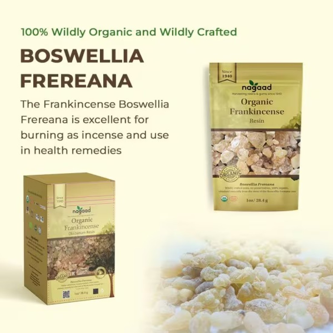 Organic Frankincense Boswellia Frereana Resin