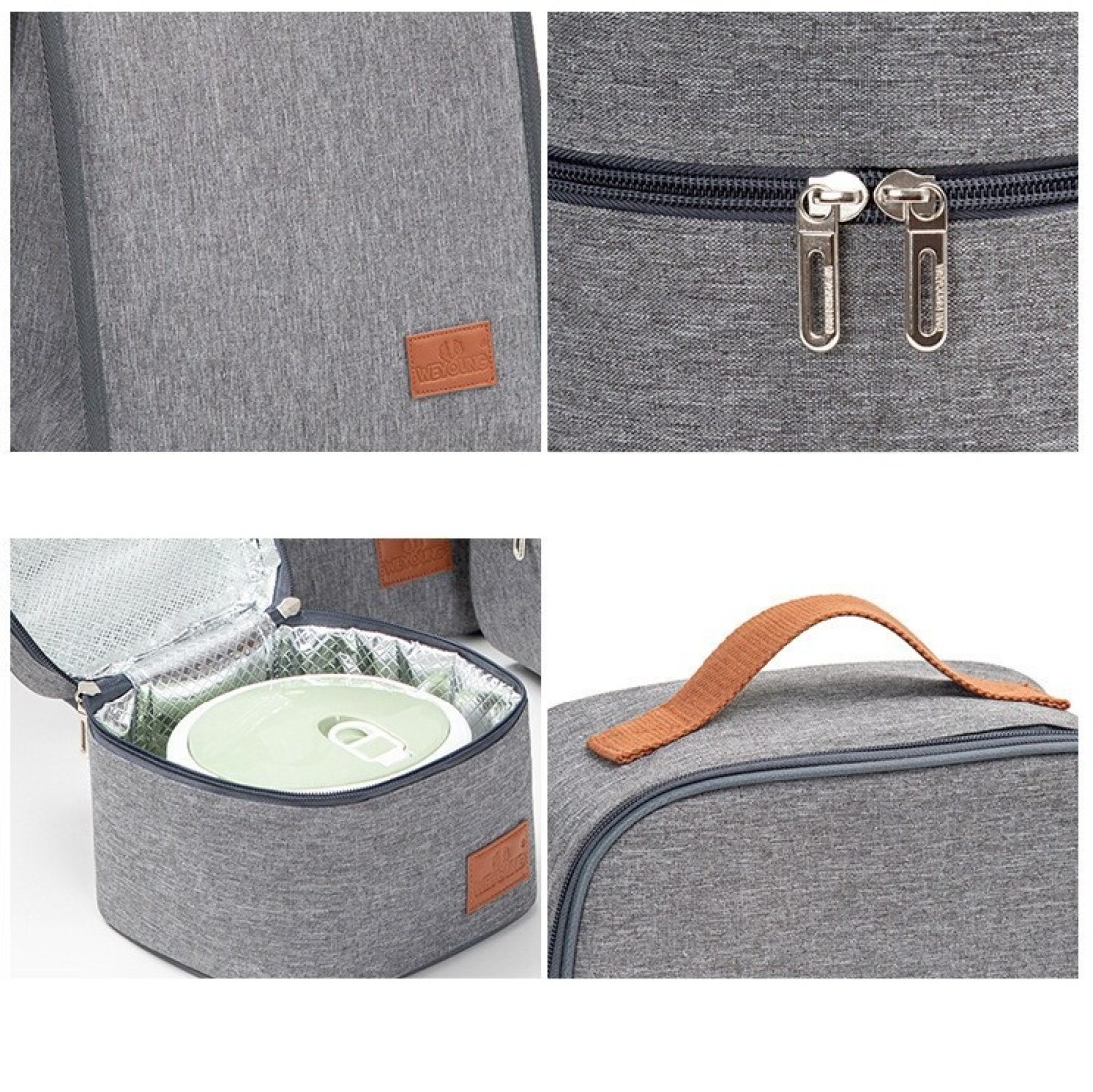 Lunch Bag For Women and Men, Leak Proof Water Resistant Bag Container For Adults, Kids, LightWeight Portable Lunch Box For Office Work, Outdoor, Picnic, School etc