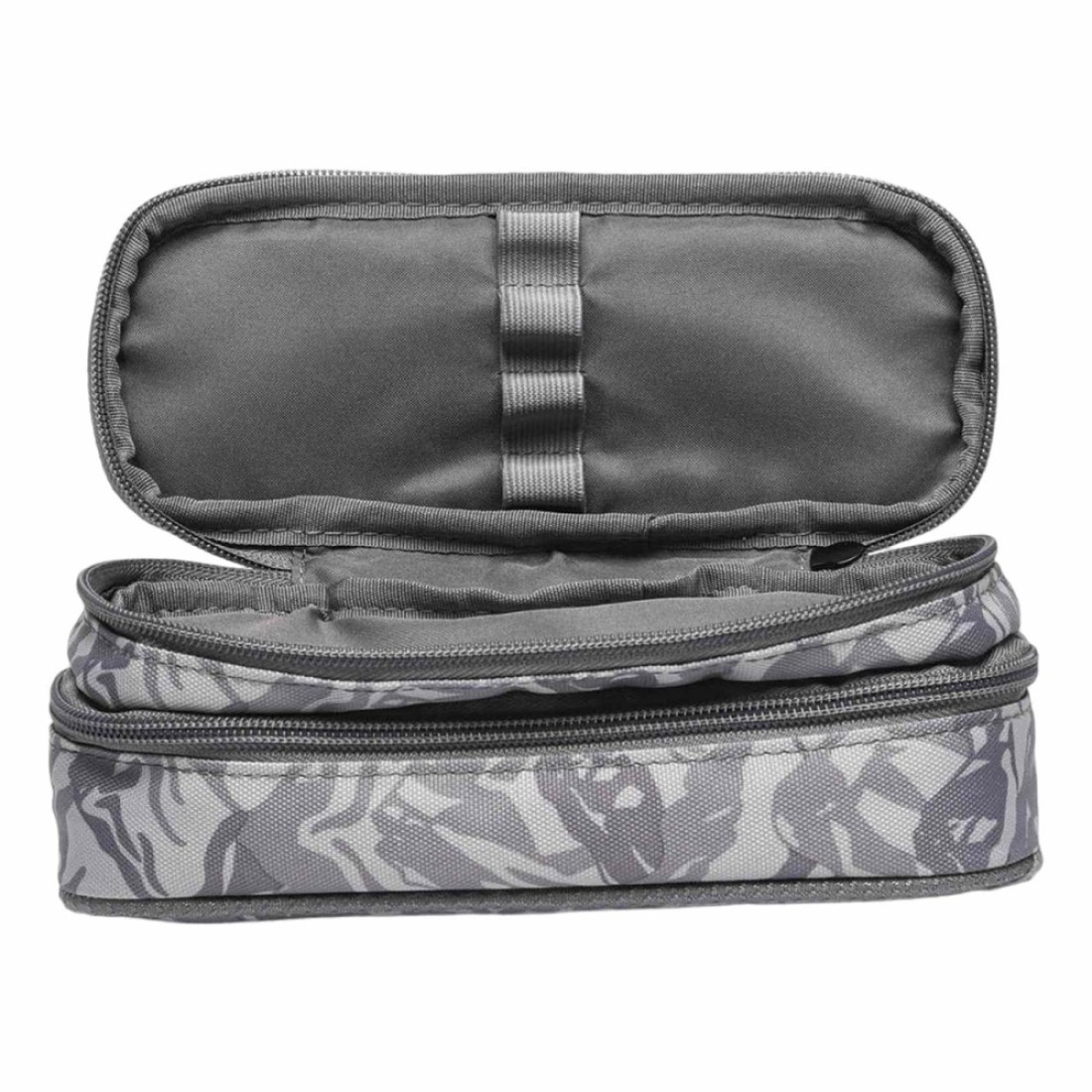 Wenger 2 Compartment Pencil Case Grey 23cm