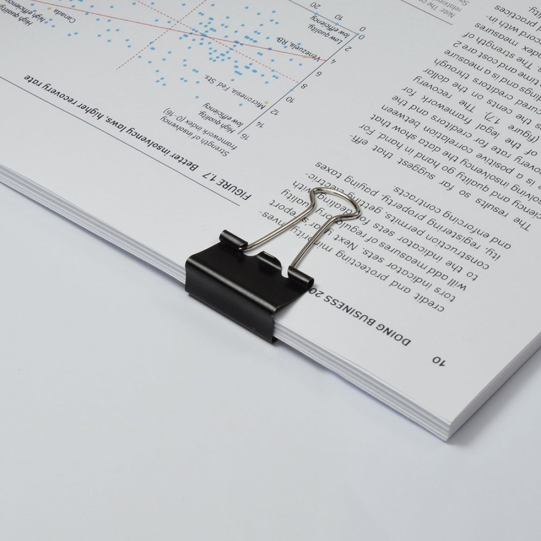 Fitto Binder Clips - Heavy Duty Metal Clamps for Organizing Papers, Files, Office Supplies, and Schoolwork - Durable, Reusable, Ideal for Home, Office, and Classroom Use (12Pcs 25mm, Black)