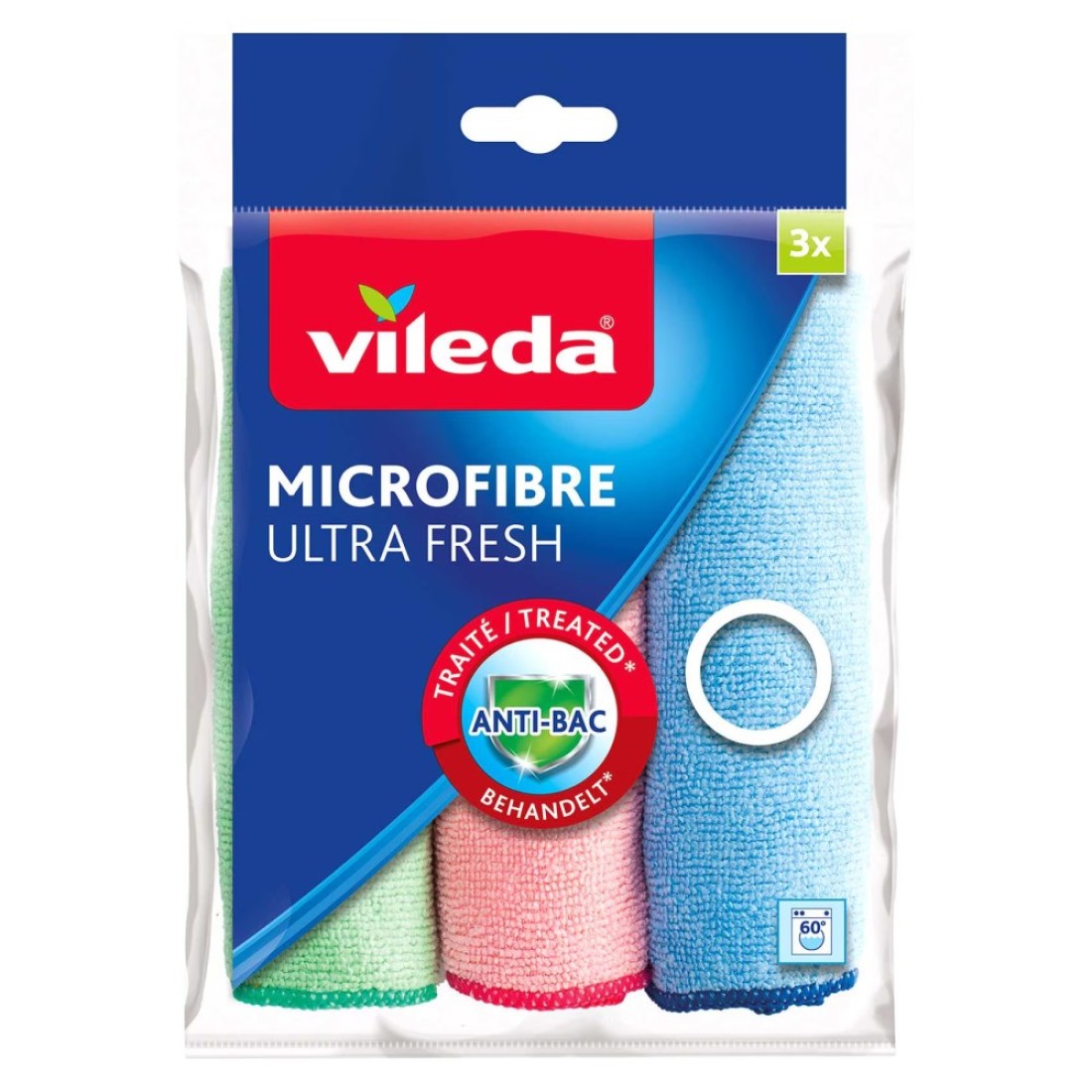 Vileda Microfibre Ultra Fresh Cloth 3 PCS