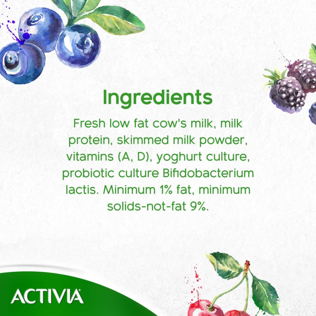 Activia Low Fat Plain Yoghurt 150g Pack of 6