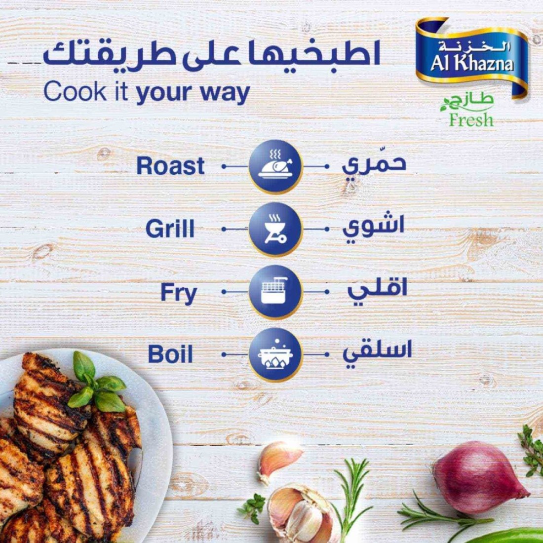 Al Khazna Fresh Boneless Chicken Thighs 500g