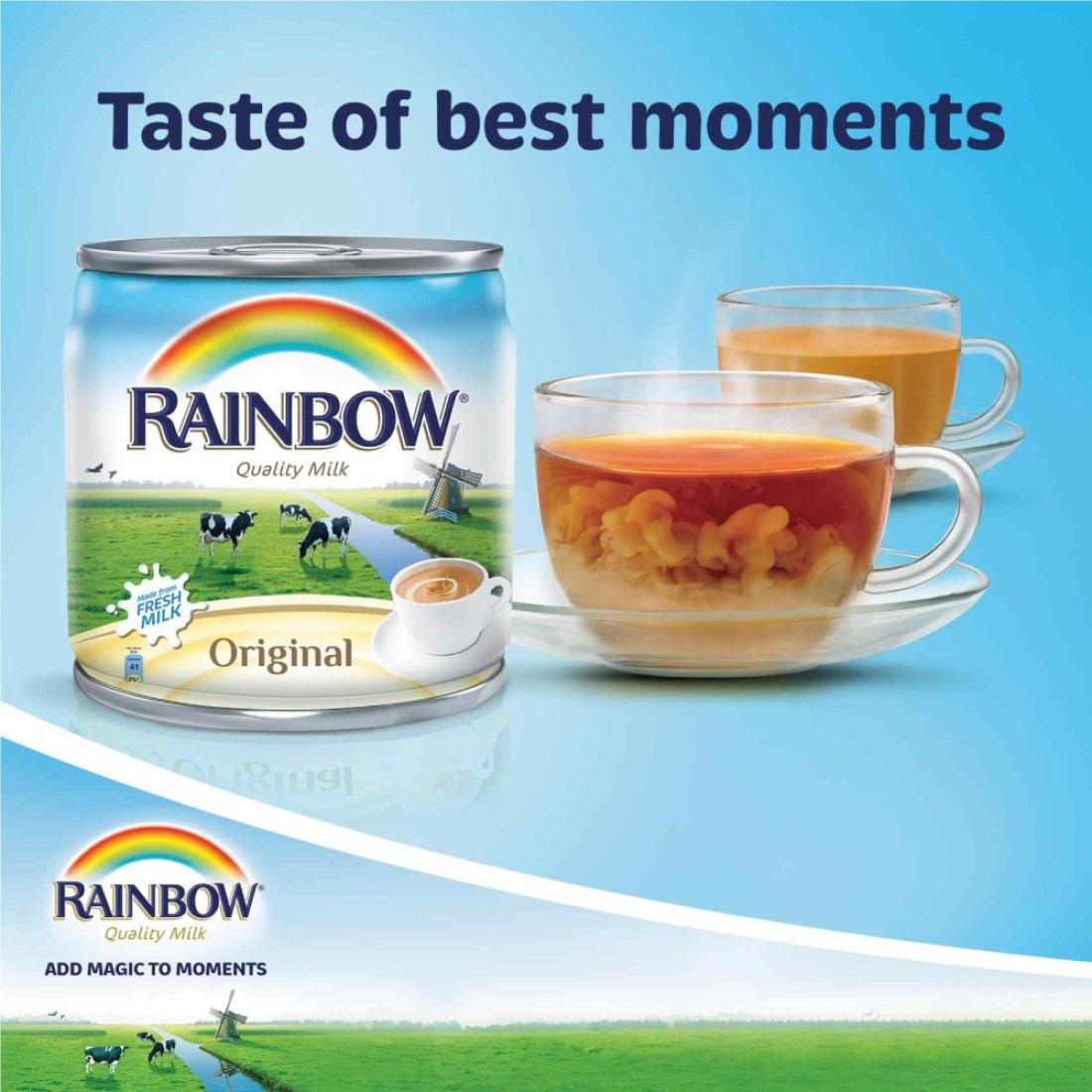 Rainbow Evaporated Milk 170g Pack of 12