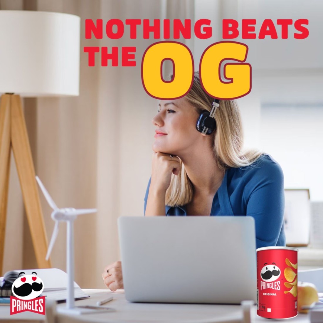 Pringles Original Potato Chips, 70g