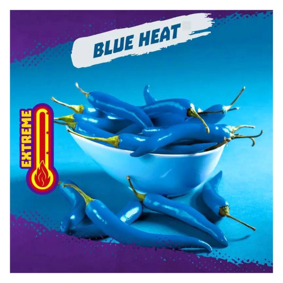 Takis Blue Heat Waves Hot Chili Pepper Flavoured Tortilla Chips, 56g