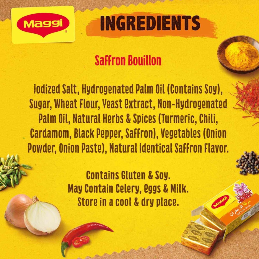 Nestle Maggi Saffron Stock Cube 20g