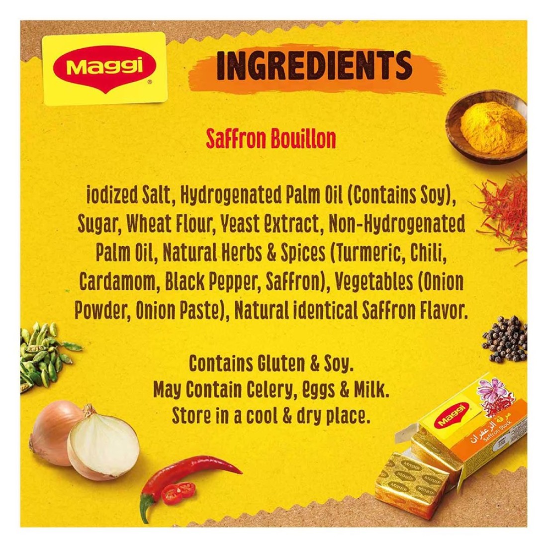 Nestle Maggi Saffron Stock 20g Pack of 24