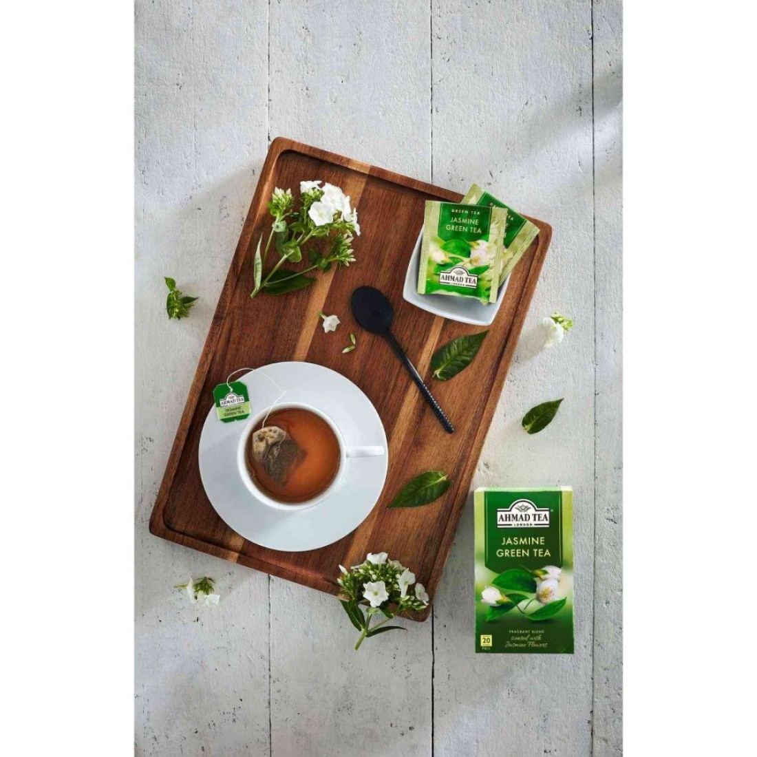 Ahmad Tea Jasmine Romance Green Tea Bags 20 Tea Bags