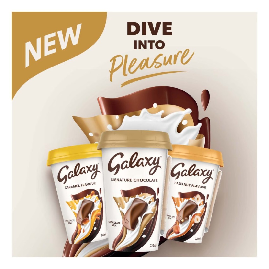 Galaxy Chocolate Milk Hazelnut Flavour 220ml