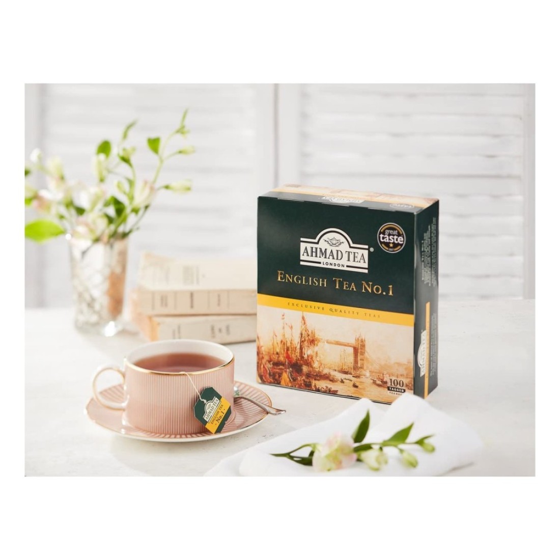 Ahmad Tea English Tea Number 1 Black Tea Bags 100 Tea Bags