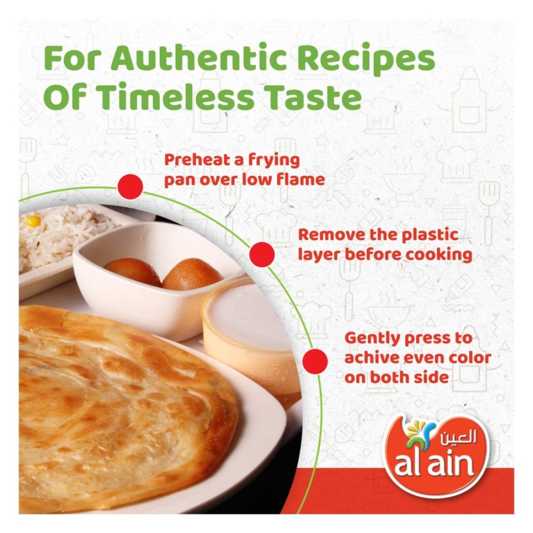 Al Ain Plain Paratha, 400g