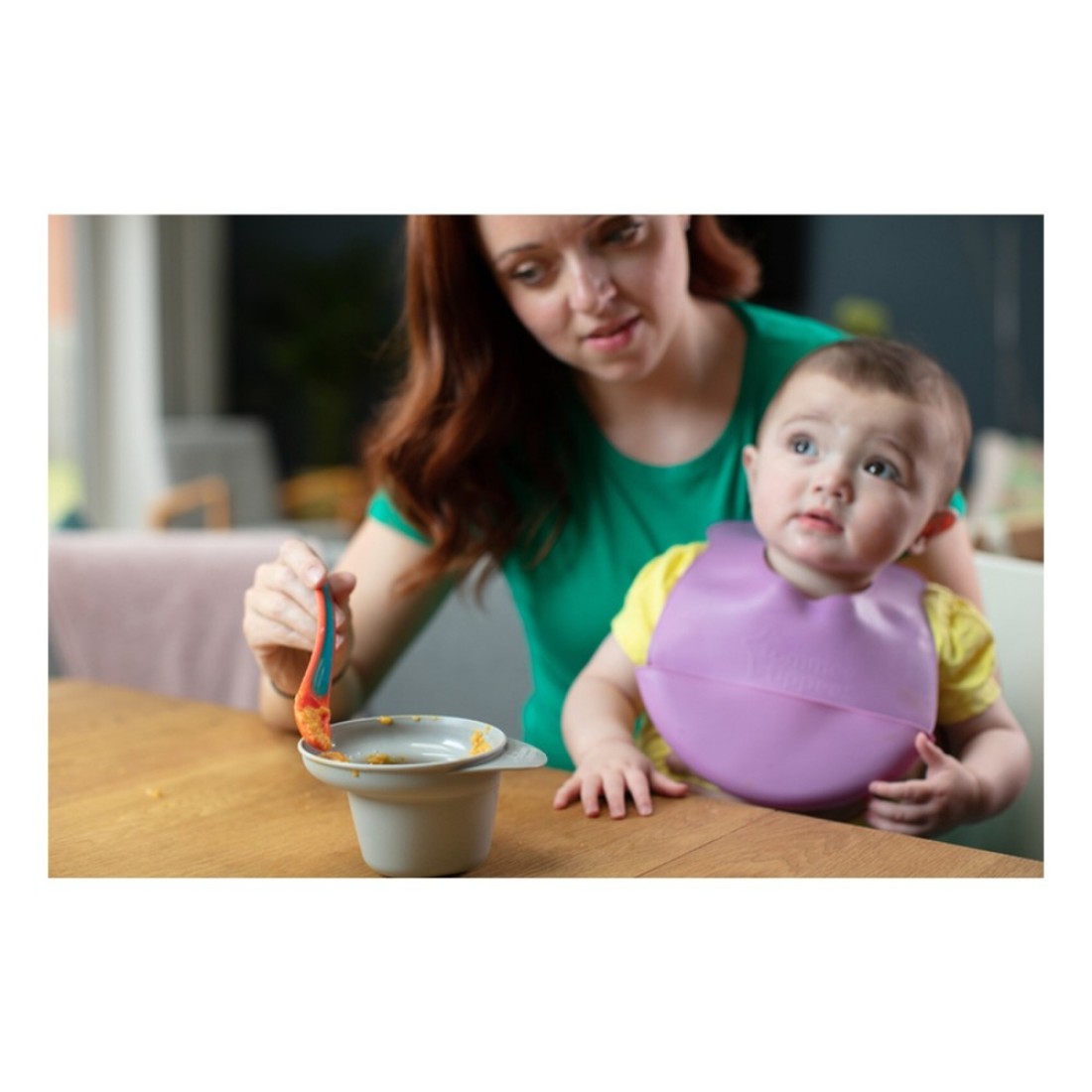 Tommee Tippee On The Go Easy Scoop Feeding Bowls With Travel Lid And Feeding Spoon TT446718