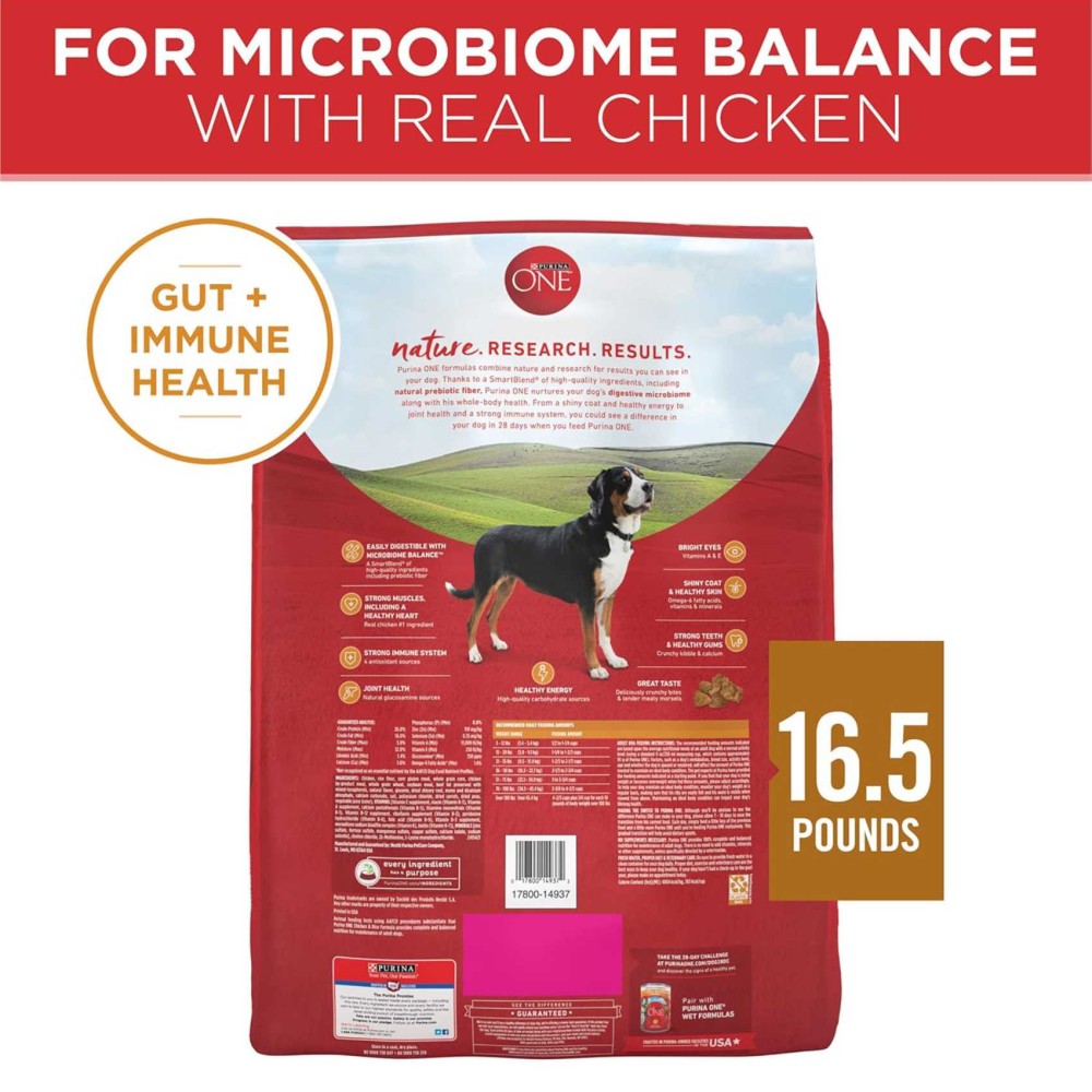 Purina ONE Chicken &amp; Rice Formula, Dog Food, 3.63kg